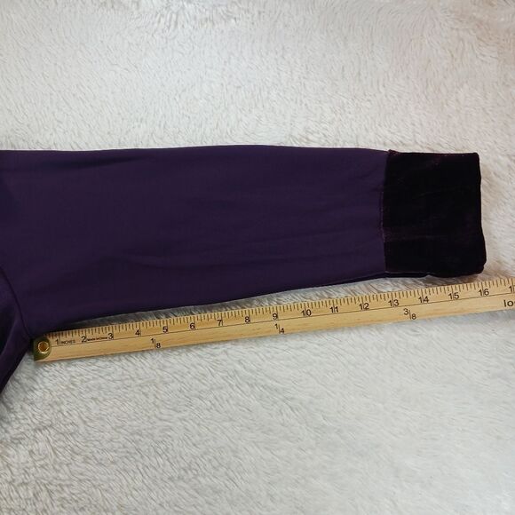 Susan Graver Career Shacket/Shirt/Blouse Purple Women's Medium Valour Trim...... - Picture 8 of 8